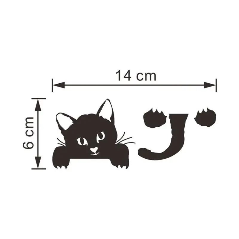 Funny Cute Cat Switch Stickers Wall Cartoon