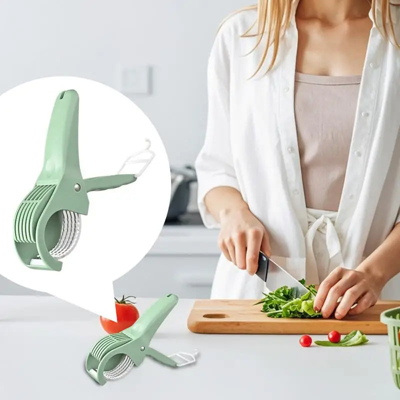 Manual Banana Cutter Slicer Portable Manual Kitchen Gadget (Green)
