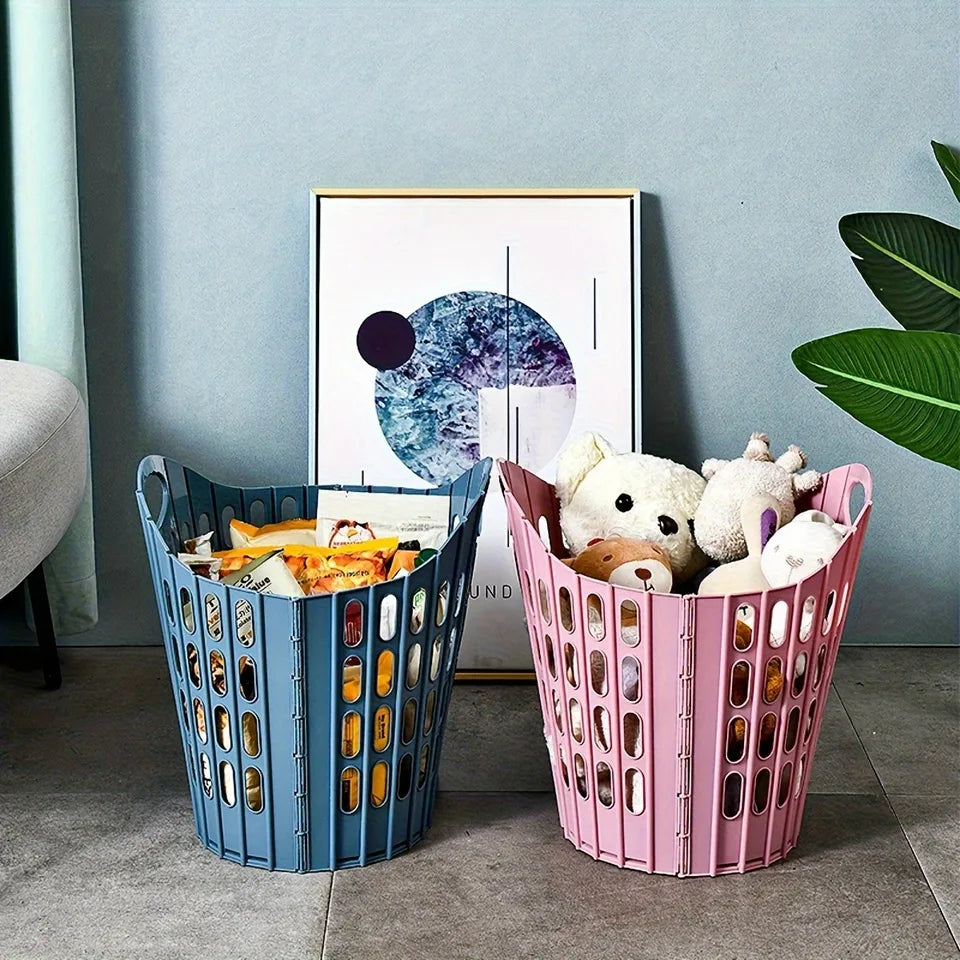 Durable Foldable Laundry Basket Wall-Mounted Portable Storage