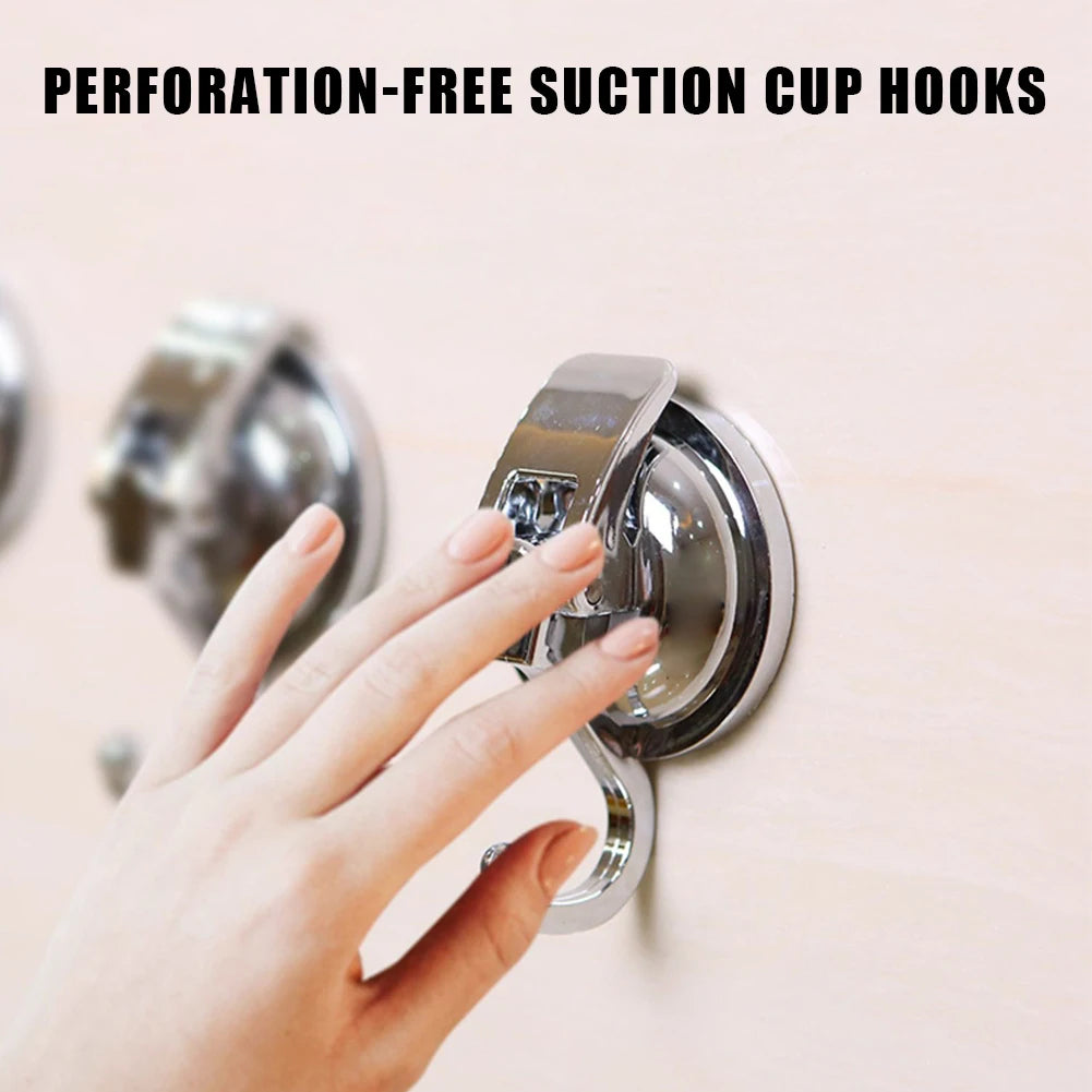 Reusable Suction Cup Hangers 4PCS No-Drill Suction Cup Towel Hooks