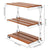 3-Tier Natural Wood Desktop Organizer Shelf