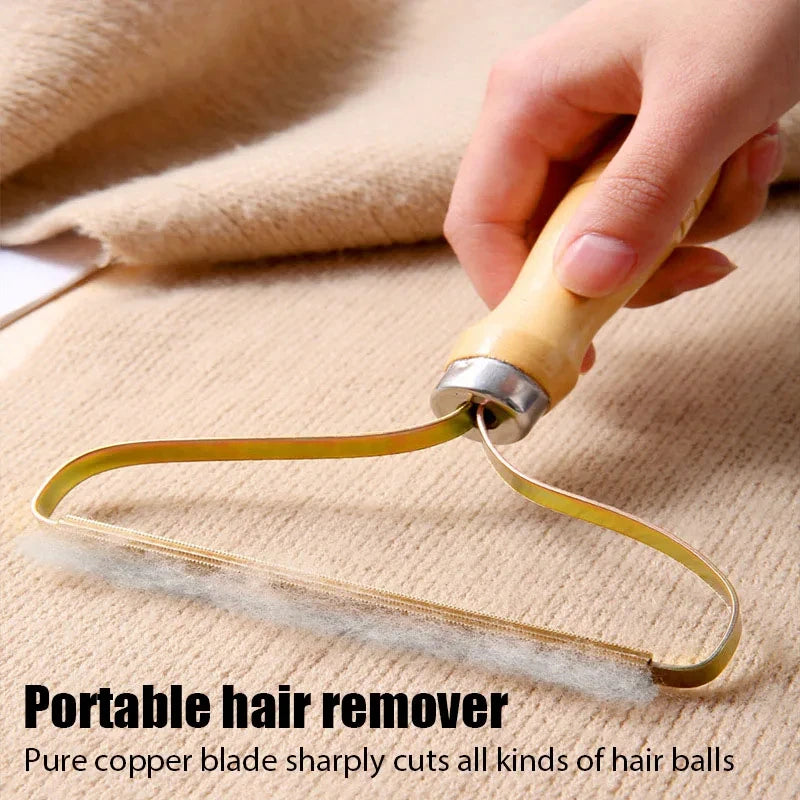 Portable Pet Hair Remover Efficient Lint Cleaner (Beige)