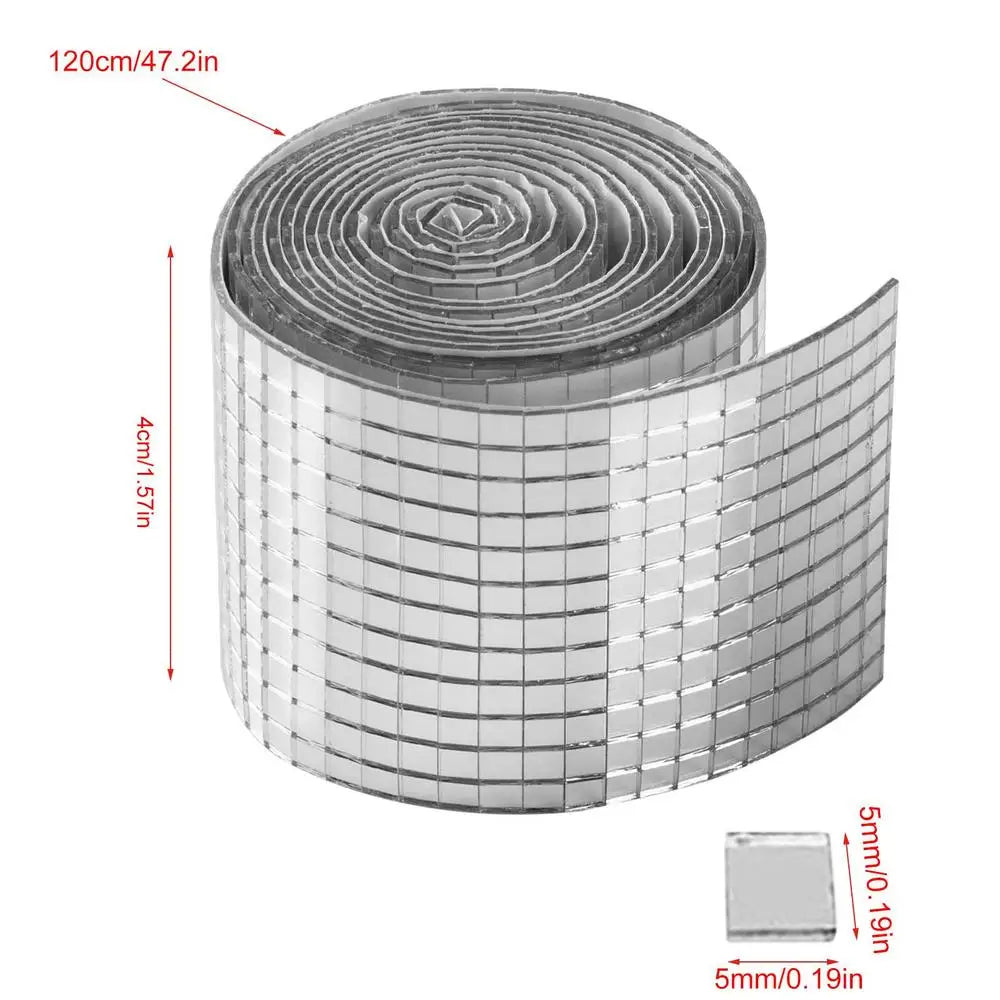 DIY Disco Ball Mirror Wall Stickers Mosaic Decor