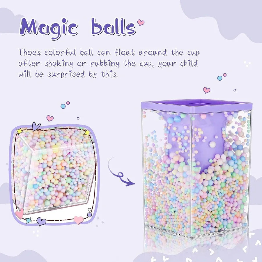Multipurpose Desktop Organizer 2 Pieces Cute Bubble Pen Holder (Random Color)
