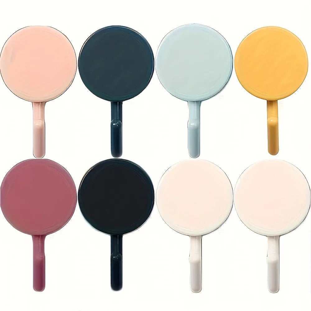 Mini Adhesive Hooks Mixed Color Multi-Purpose Hangers 10-Pack (Random Color)