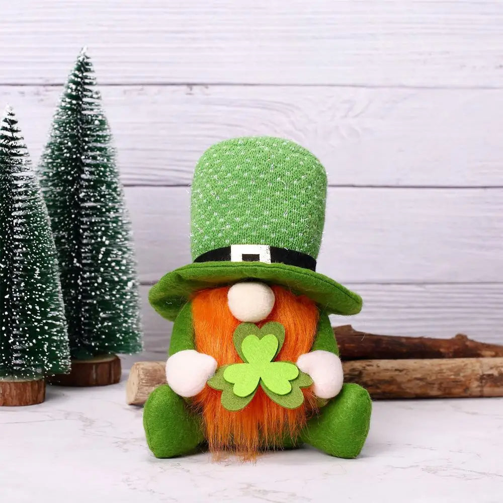 St Patricks Day Gnomes Leprechaun Faceless Dwarf Dolls