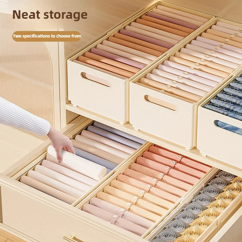 Adjustable Closet Clothes Drawer Organizer Multipurpose Storage Bins