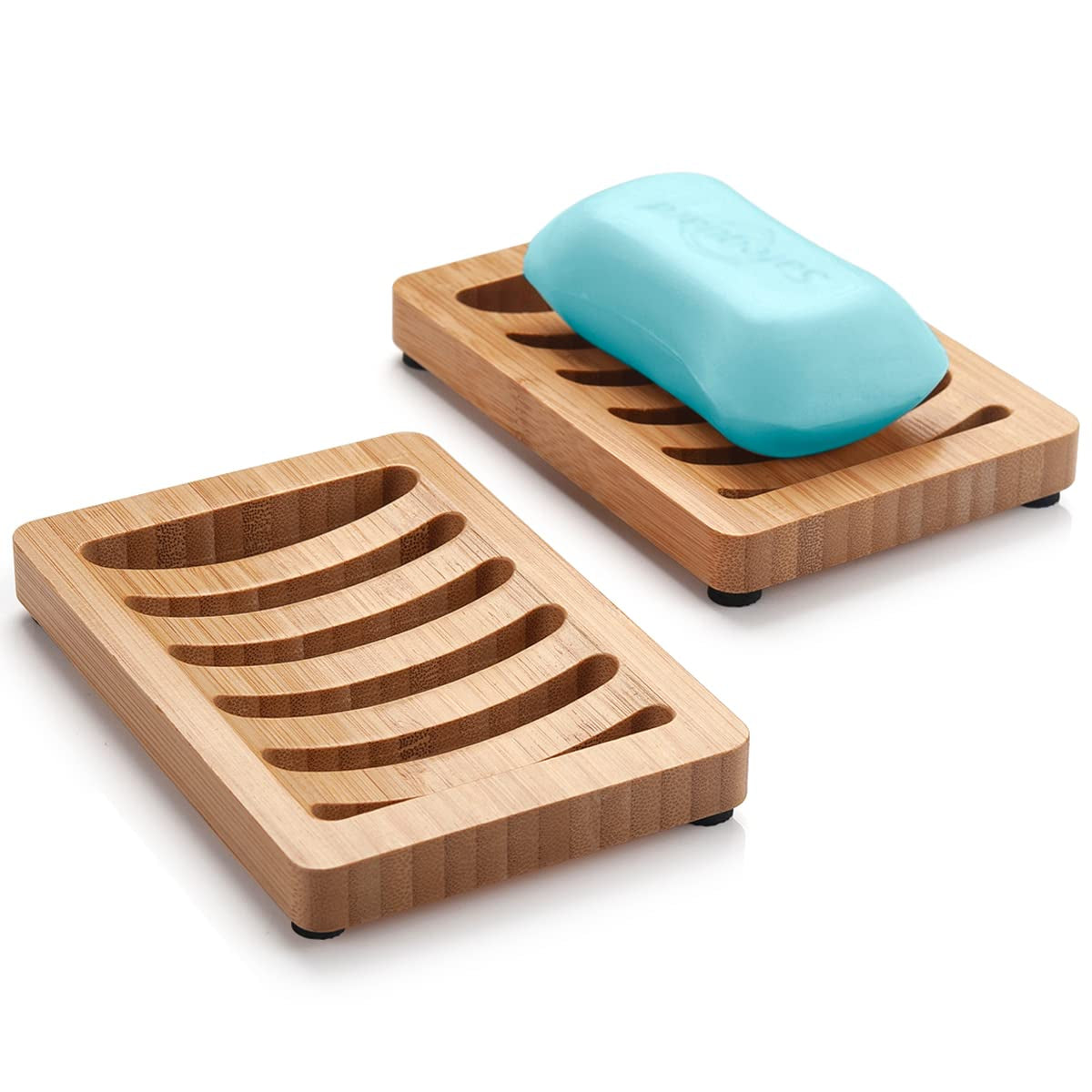 Soap Box Natural Bamboo Dishes Bath Soap Holder Bamboo Case Tray