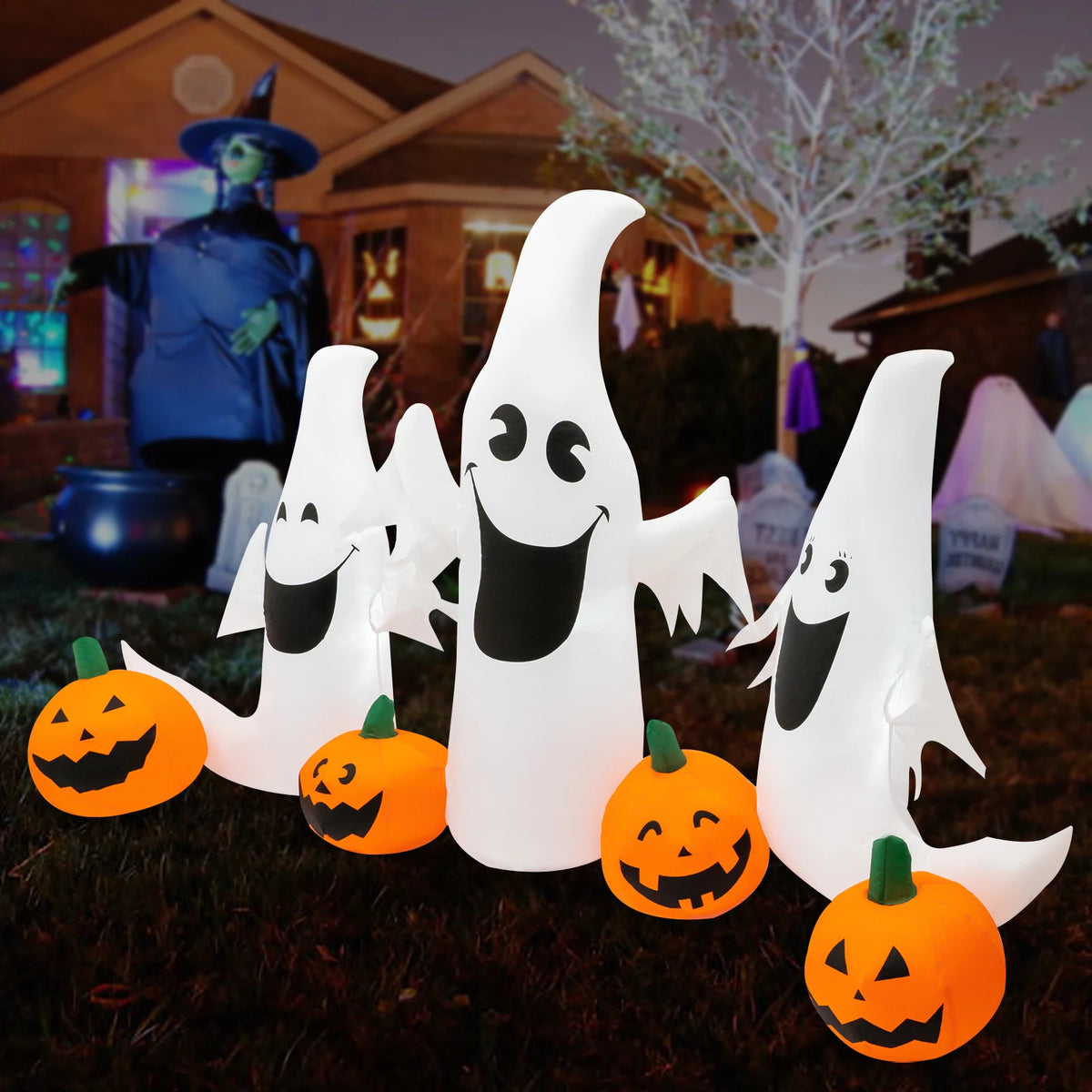 2.3M Halloween Inflatable with LED Lights