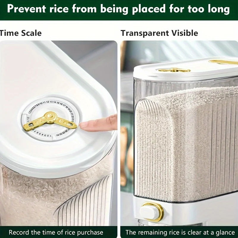 Airtight Rice Dispenser 10Kg Pantry Storage Container