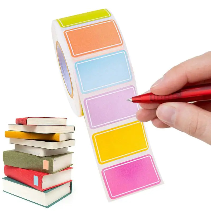 Colorful Label Stickers 500-Count Stickers for School Office Label