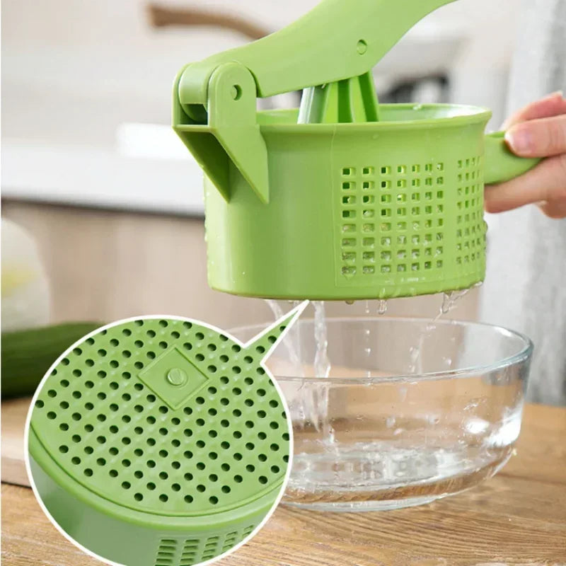 Vegetable Stuffing Squeezer Plastic Handheld Fruits Press