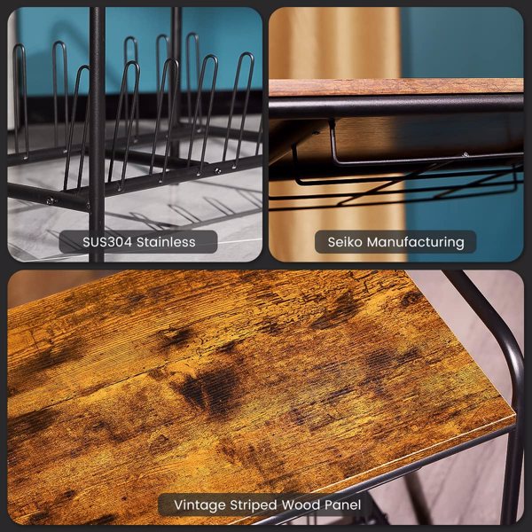 Vinyl Record Player Stand with Storage