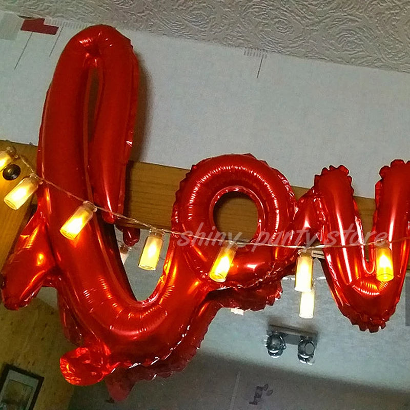 Red Love Letter Foil Balloon 73CM for Valentines Birthday Party Decoration