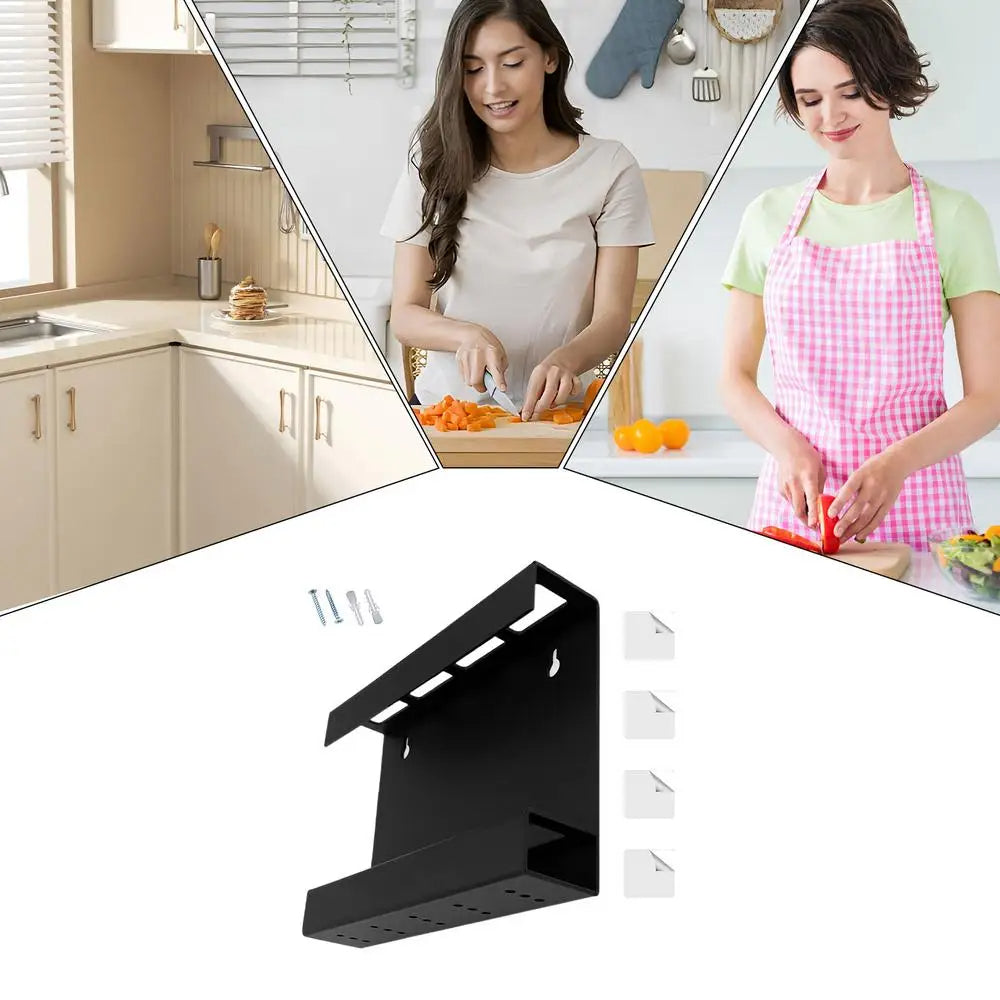 Acrylic Straw Holder Cabinet Door Mounted Kitchen Organizer