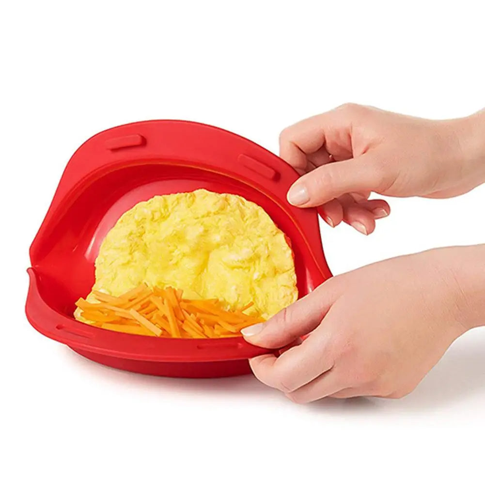 Microwave Egg Cooker Tool  Silicone Omelette &amp; Poacher