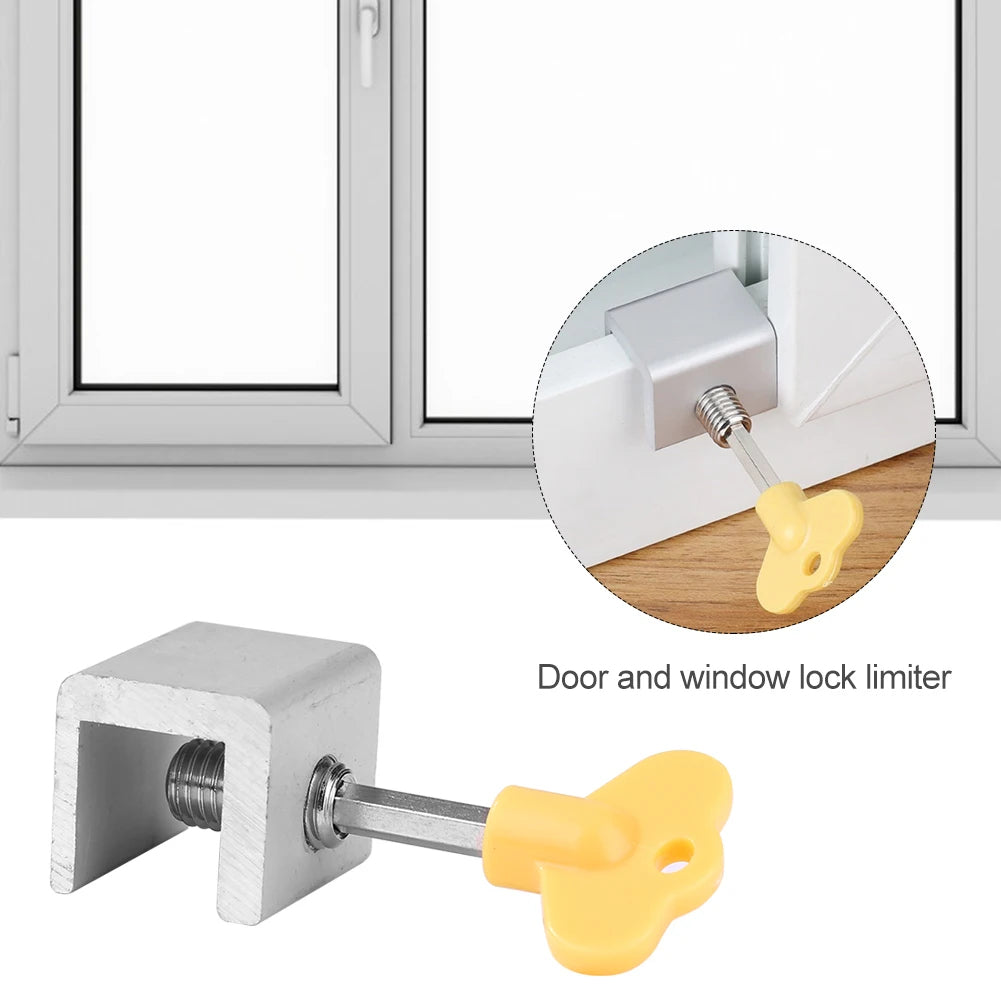 Adjustable Window Locks with Key Child Pet Safety 10-Pack