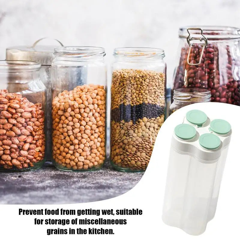 Airtight Food Storage Containers Multifunctional Refrigerator Storage Box (Orange)