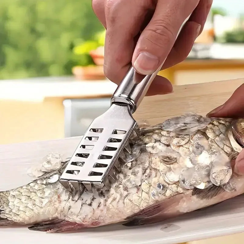 Stainless Steel Fish Scale Scraper with Round Tube Design