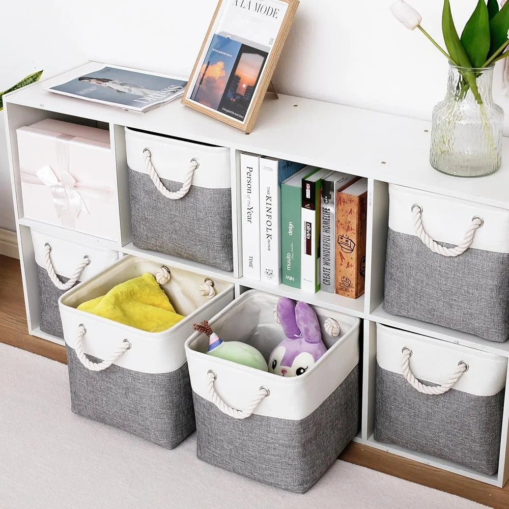 Fabric Storage Bins 11-Inch (Set of 6)