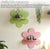 Flower Shape Wall Storage Holder Wooden Wall Art Wall Decoration (Green)