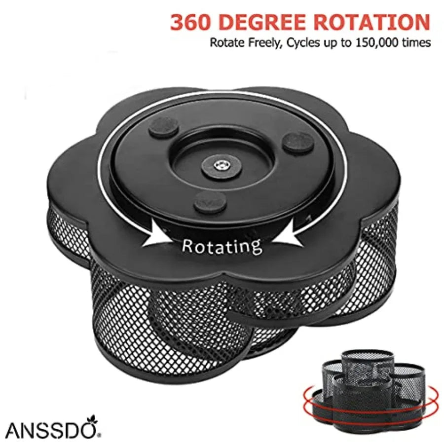 Metal Mesh Desktop Office Supplies Storage Organizer Caddy Rack