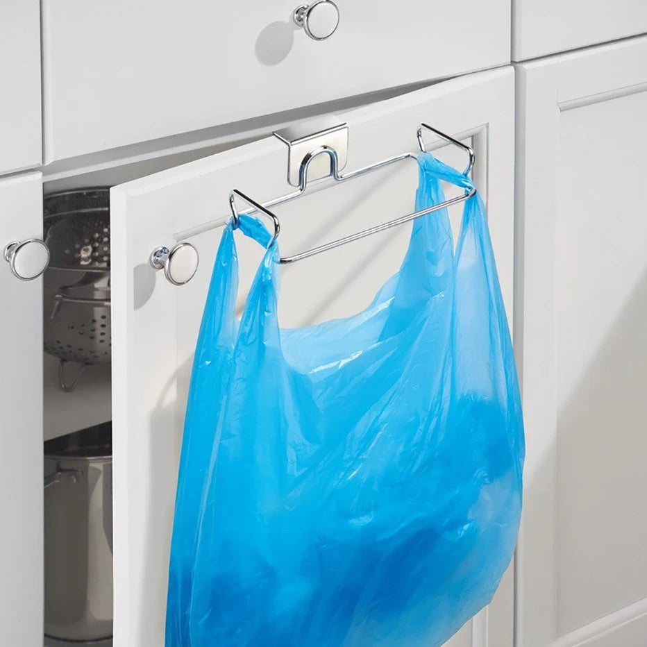 Cabinet Door Garbage Bag Holder Stainless Steel