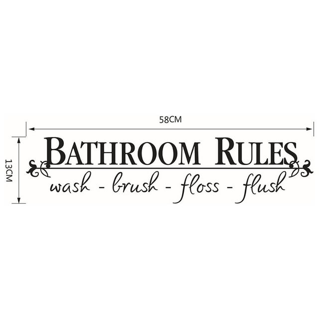 Home Decal Removable DIY Wall Sticker Mural Décor For Bathroom