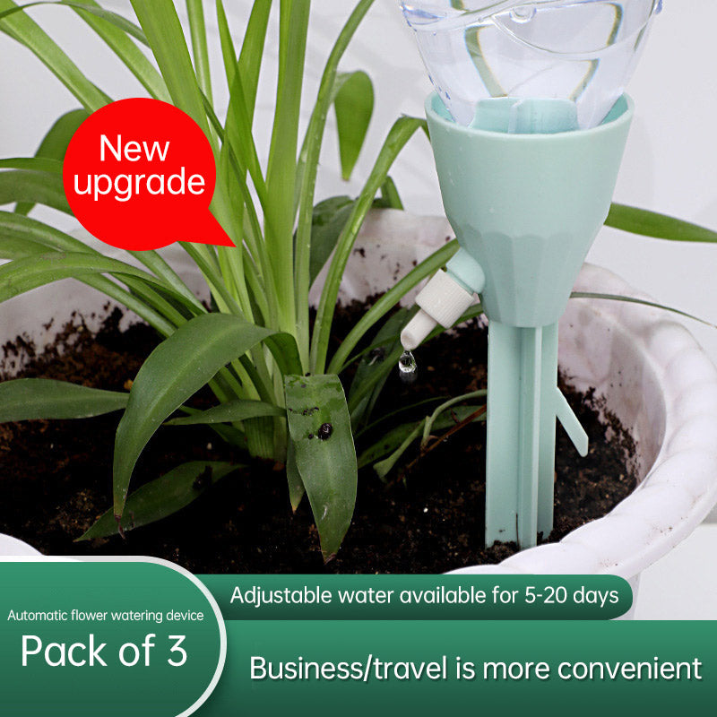 Household Flowerpot Water Drip Device for Watering Flowers and Green Plants, Green