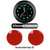 Car Dashboard Clock Stick-On Car Clock with Quartz Movement, Black (43MM)