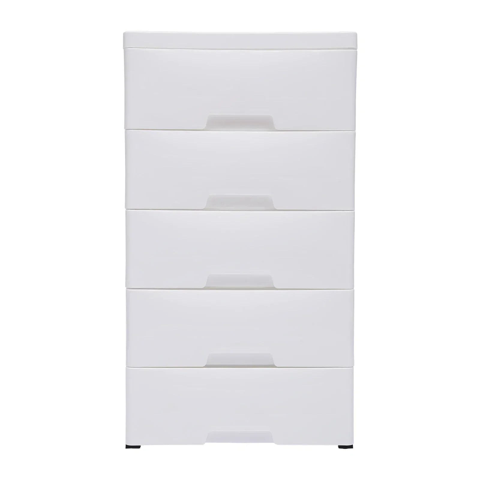 Vertical Storage Cabinet 4-Drawer Plastic Storage Dresser (White)