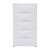 Vertical Storage Cabinet 4-Drawer Plastic Storage Dresser (White)
