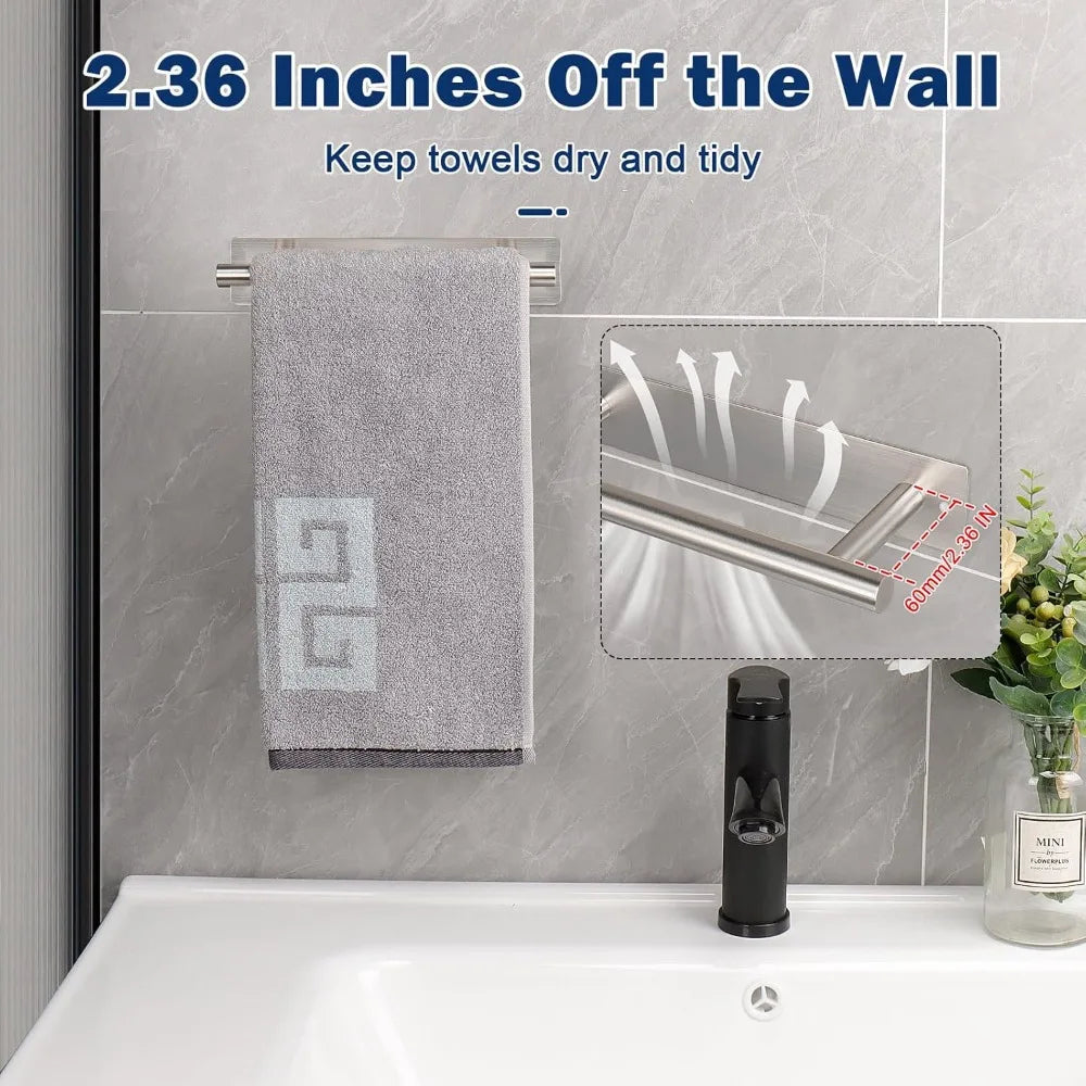 Modern Self-Adhesive Towel Holder (9-Inch)