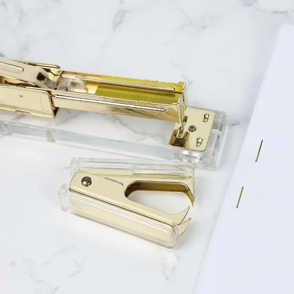 Cute Gold Staple Remover for Desk Accessories (Gold)