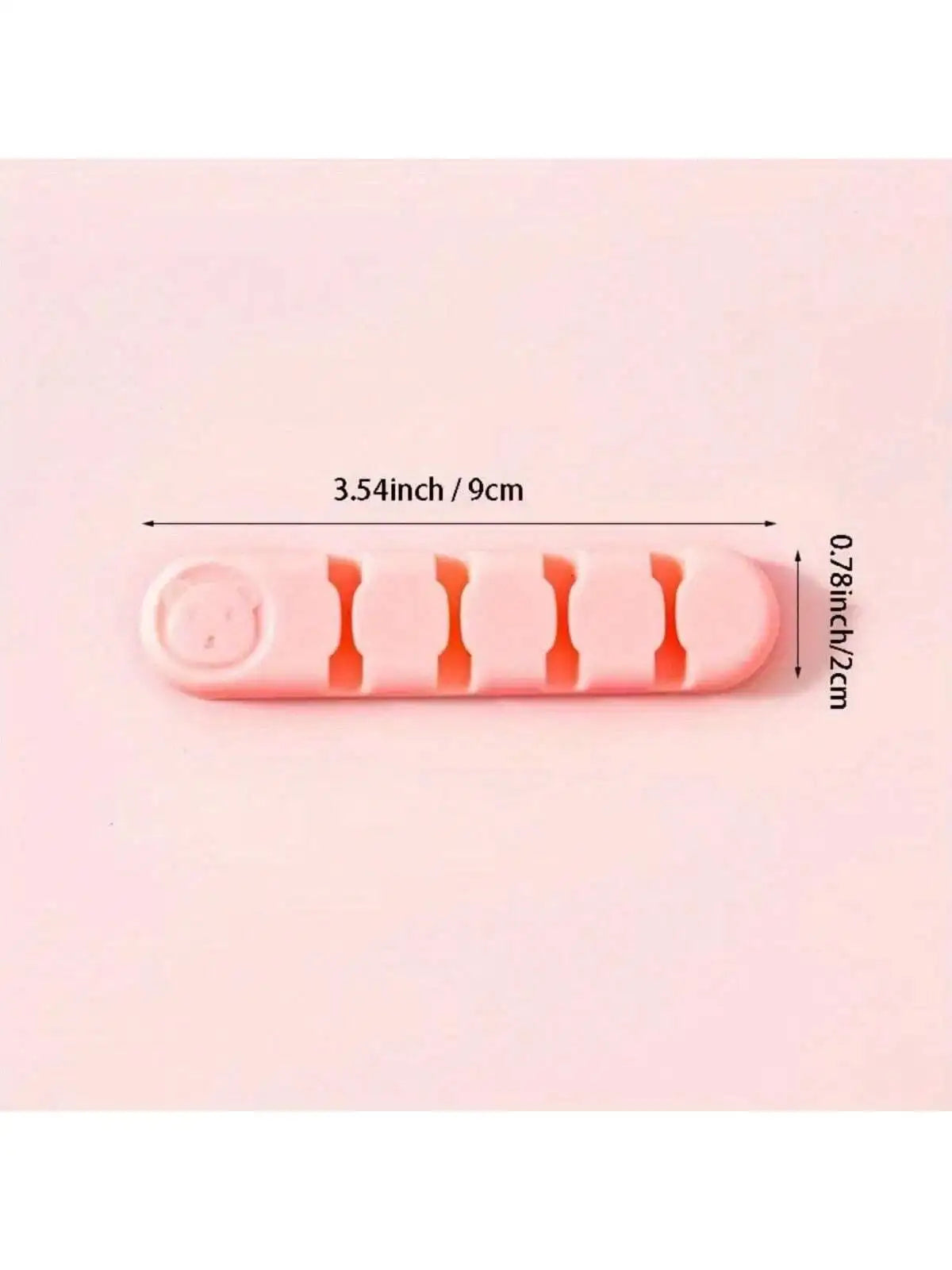 Cable Management Bar for Desk Organize Cords (Pink)