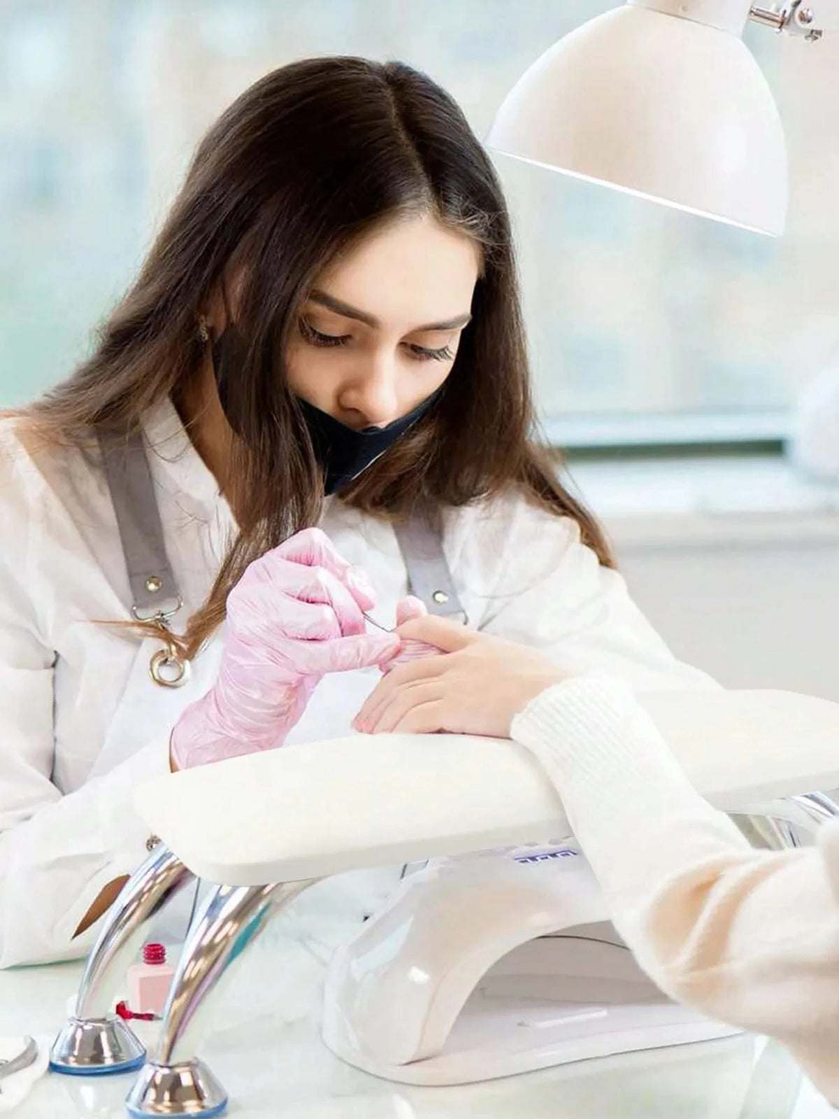 Professional Large Nail Armrest Pillow High Quality (White)