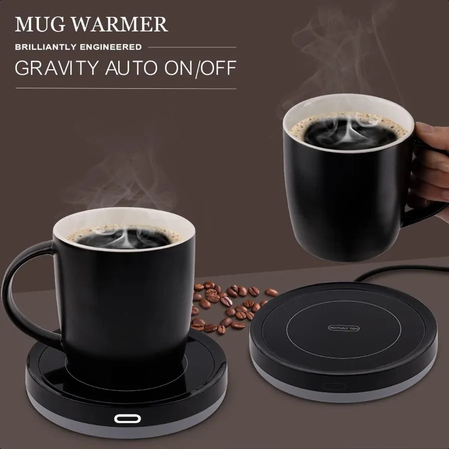 Coffee Cup Warmer Gravity-Induction Mug for Desk Use