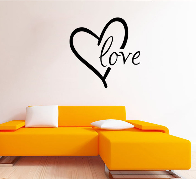 Romantic Valentine Wall Stickers Background Decor for Home