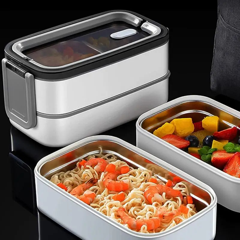 2-Layer Thermal Lunch Box with Handle