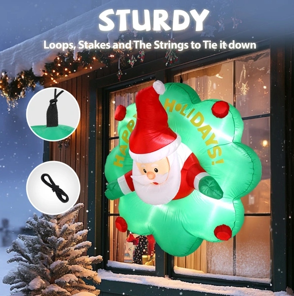 Inflatable Blow Up Hanging Decoration With Built-in LED Lights