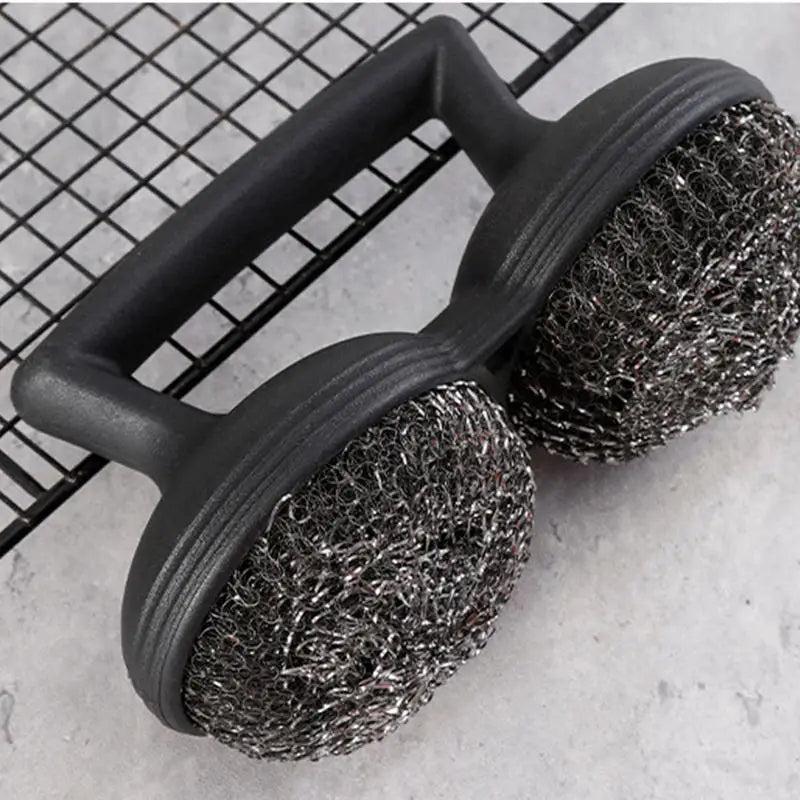 Heavy-Duty Metal Scrubbing Sponge for Grills Pots (Black)