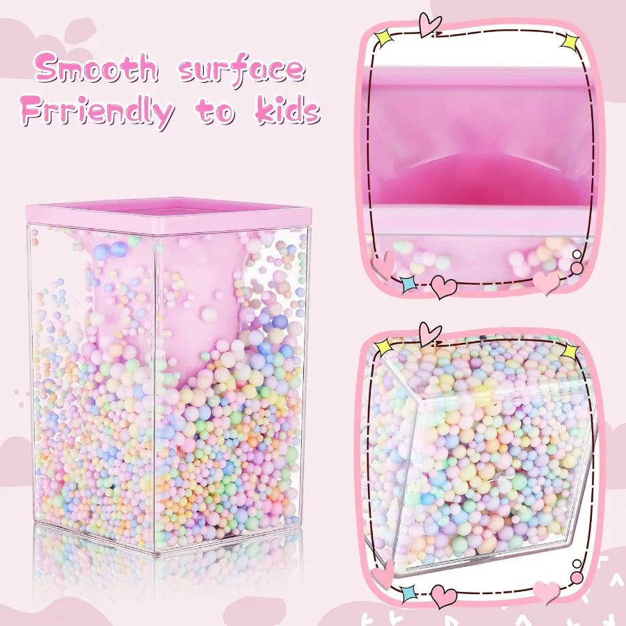 Multipurpose Desktop Organizer 2 Pieces Cute Bubble Pen Holder (Random Color)