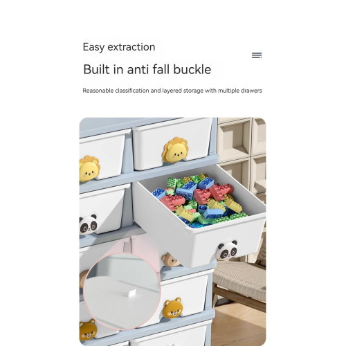 8-Drawer Storage Cart with Wheels 4-Layer Wardrobe Organizer