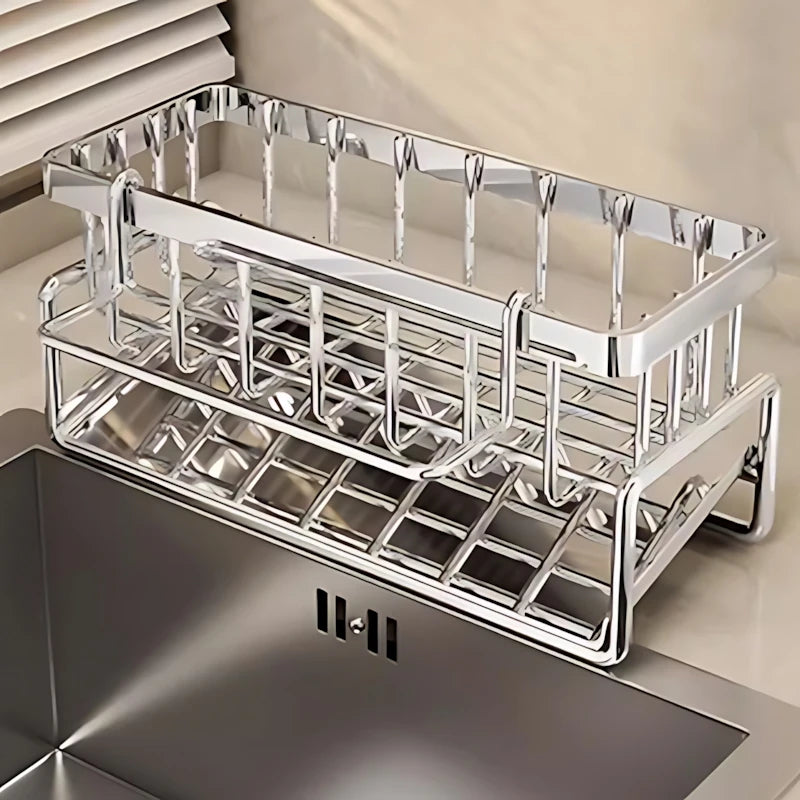 Stainless Steel Sink Sponge Drying Rack