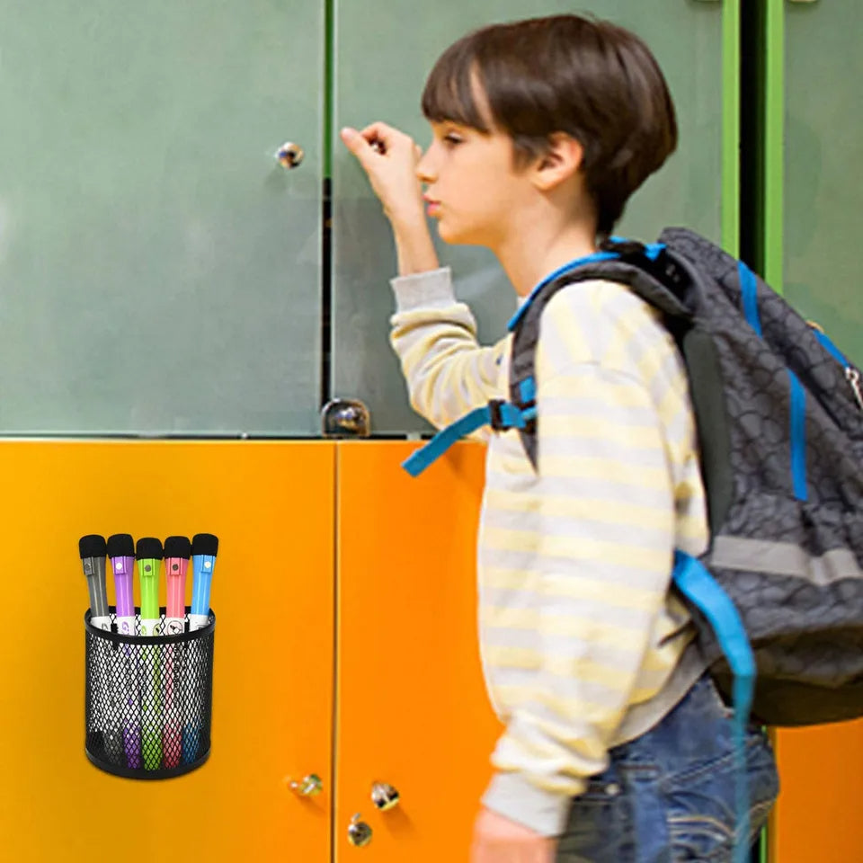 Metal Mesh Magnetic Organizer 2-Pack Semicircle for Office Home