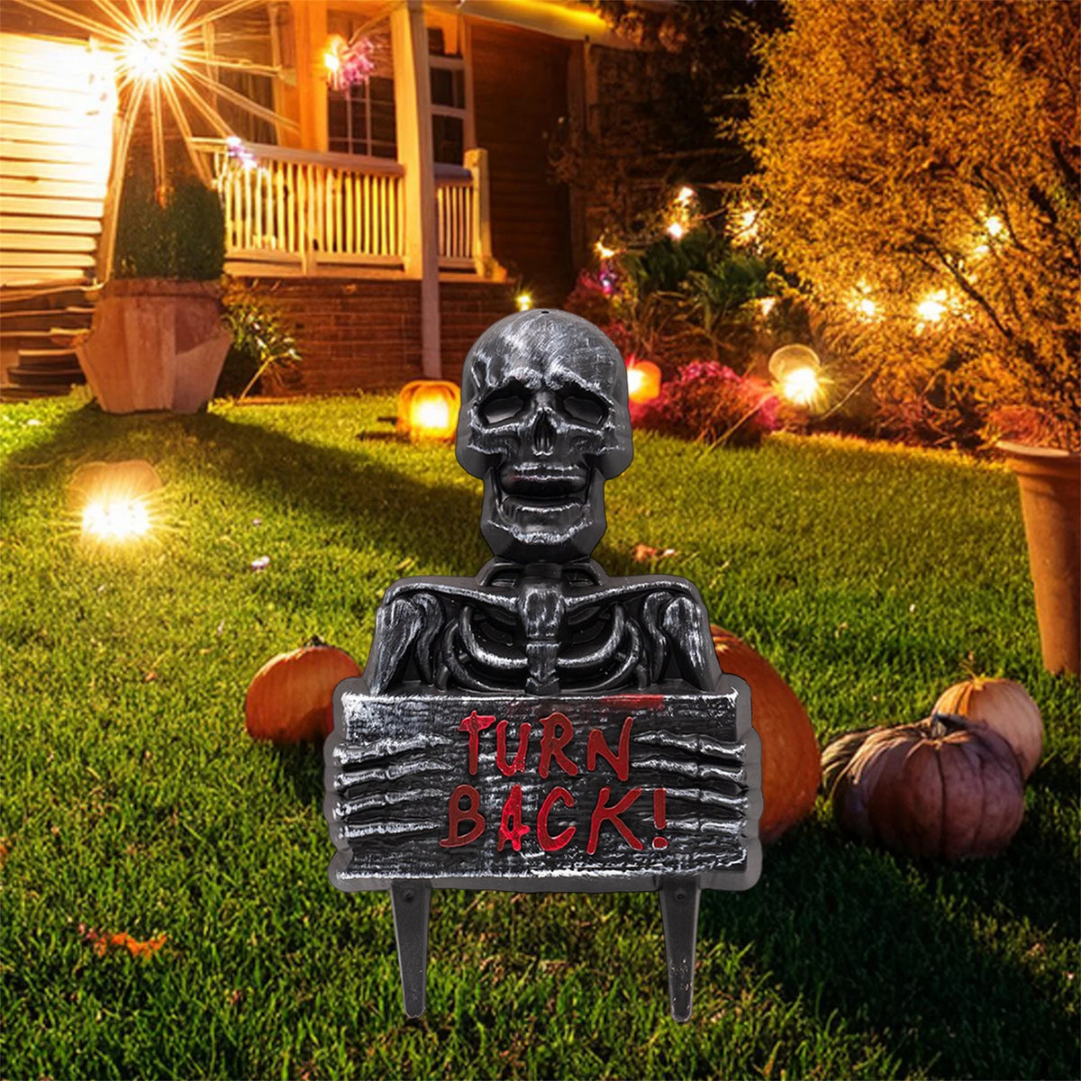 Spooky Skeleton Garden Stakes Set, 3-Piece