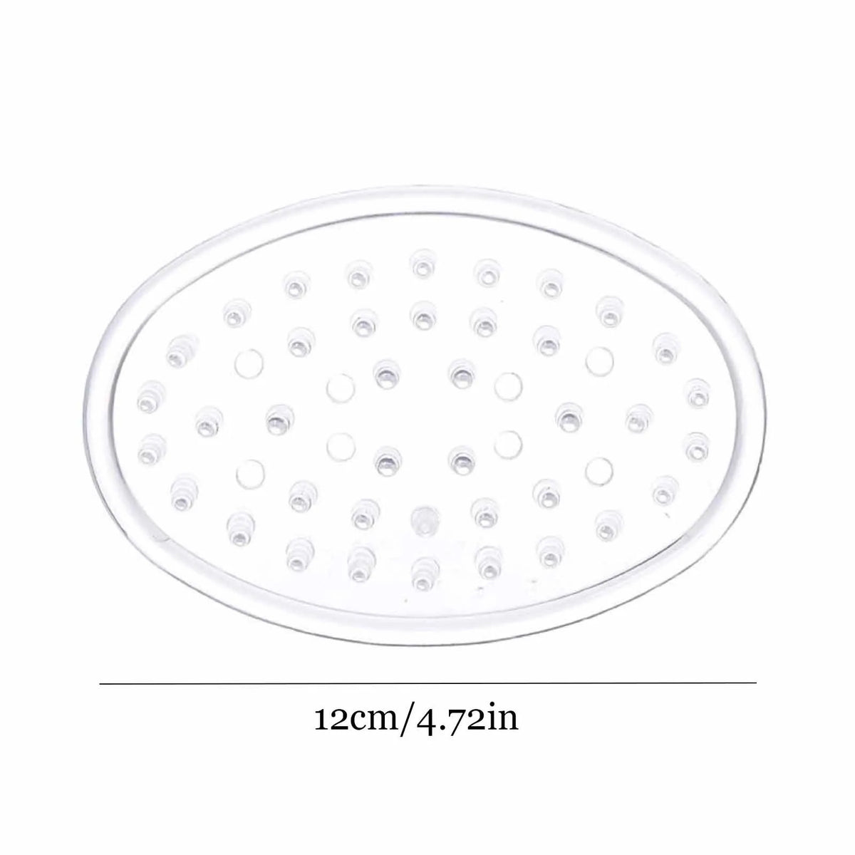 Clear Oval Plastic Soap Holder Tray Durable Bathroom Accessory for Kitchen Counter