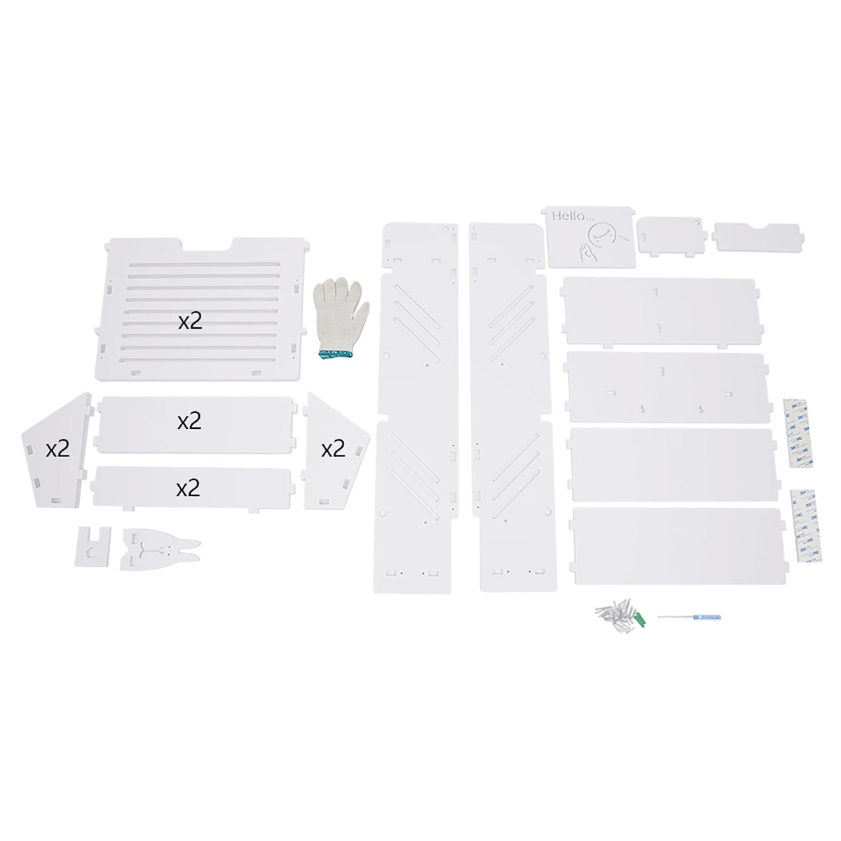 Slim White Shoe Storage Cabinet with Flip Down Rack (White)