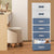 Rolling Storage Cabinet 6-Tier Plastic Drawer Desktop Organizer with Wheels