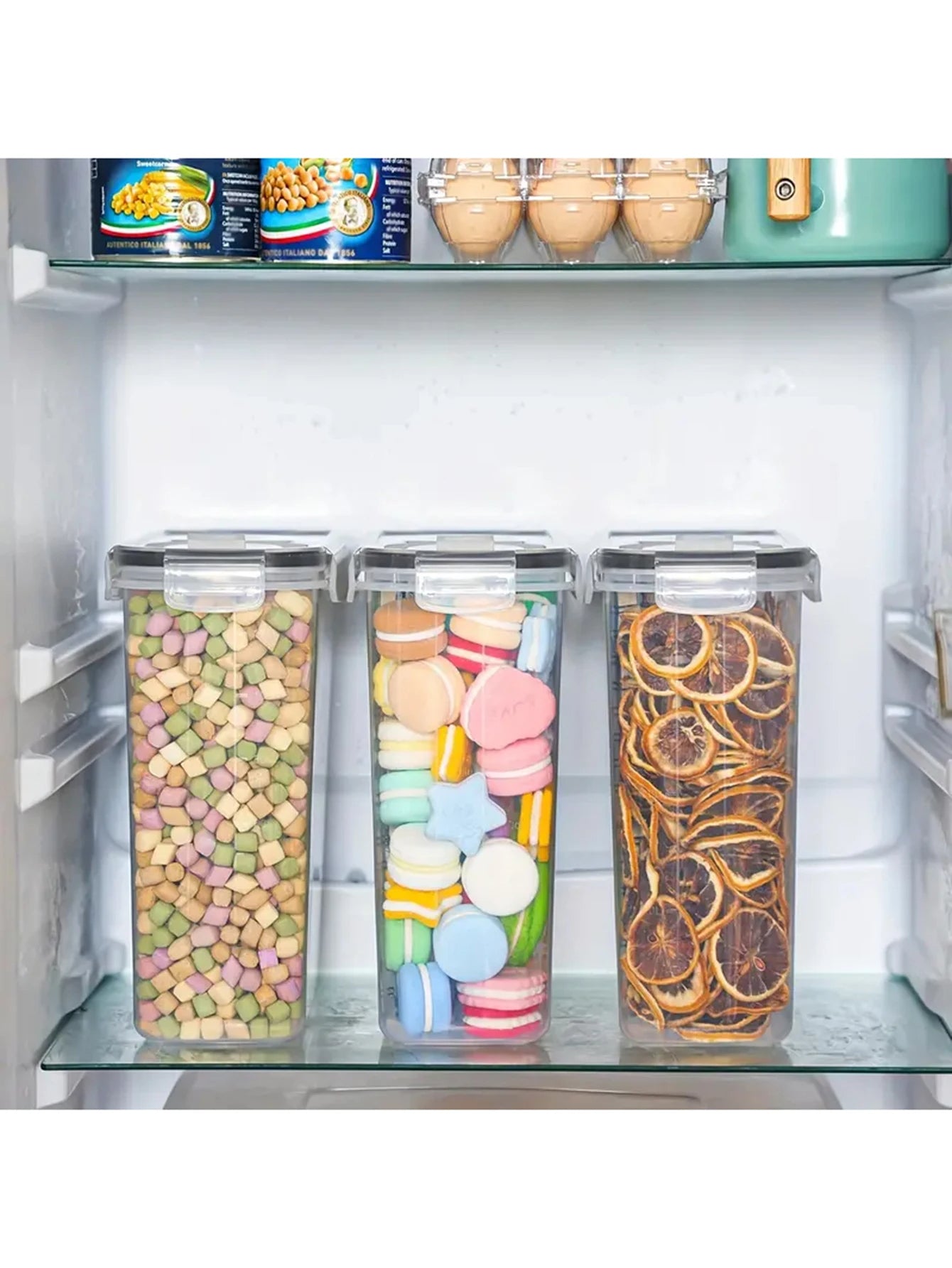 4L Food Storage Containers 4-Pack Large with Lids